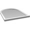 Ekena Millwork Round Top Surface Mount PVC Gable Vent w/ 2"W x 2"P Brickmould Sill Frame, 32"W x 42"H GVPRT32X4203SN - alternate 3